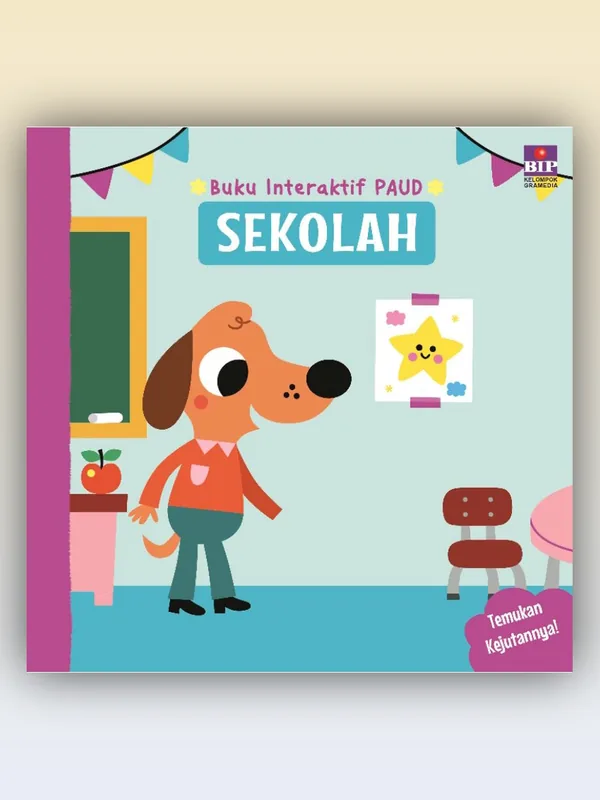 Sampul Buku Interaktif PAUD: Sekolah