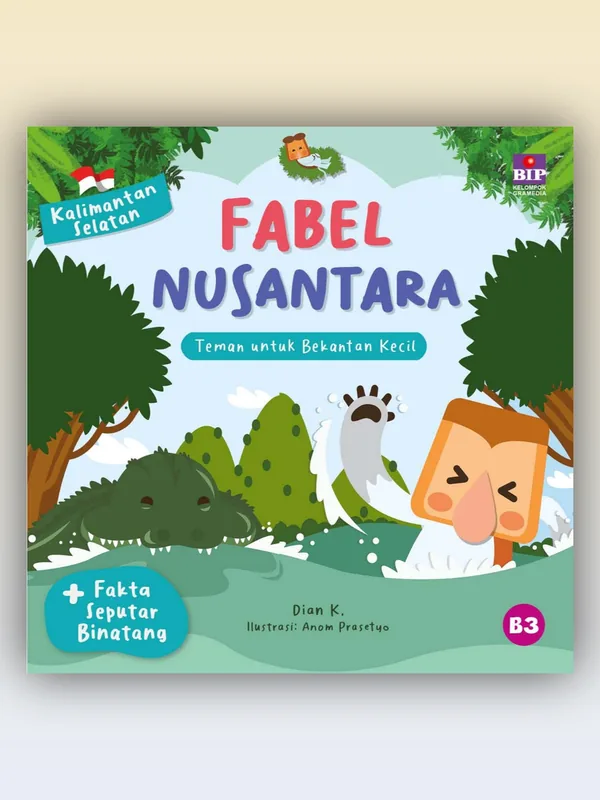 Sampul Fabel Nusantara Kalimantan Selatan: Teman untuk Bekantan Kecil