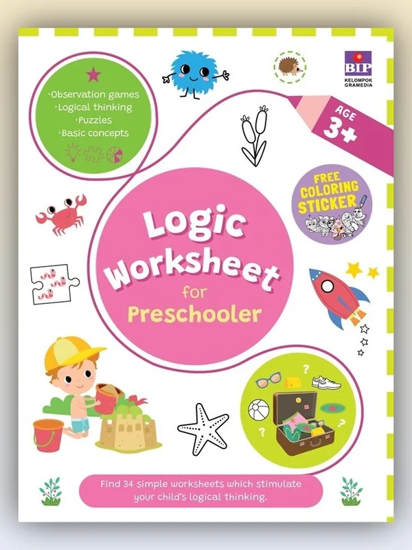 Sampul Logic Worksheet for Preschooler 3+