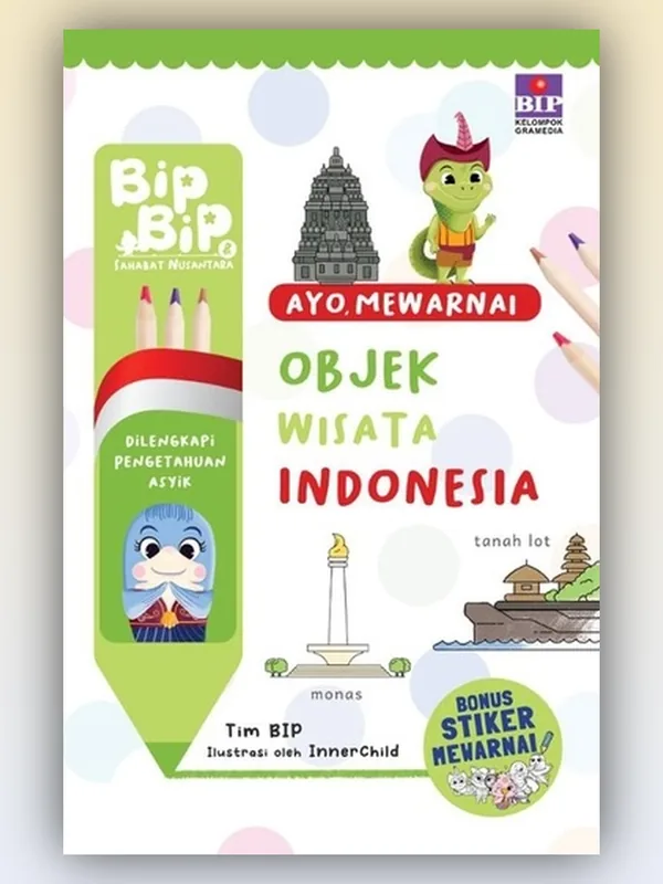 Sampul Buku Ayo, Mewarnai Objek Wisata Indonesia
