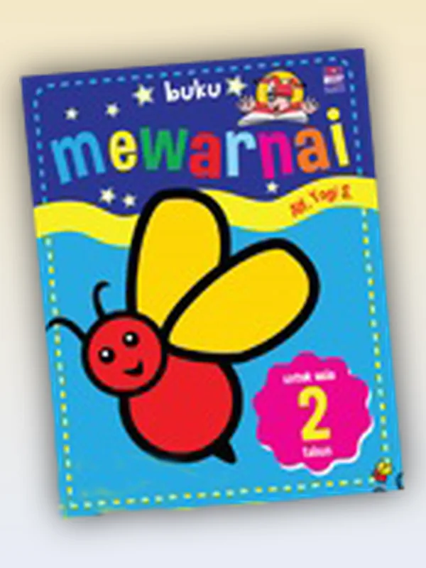 Sampul Buku Mewarnai untuk Usia 2 Tahun