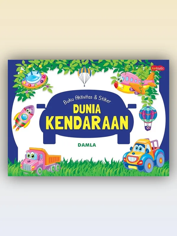 Sampul Buku Aktivitas & Stiker - Dunia Kendaraan