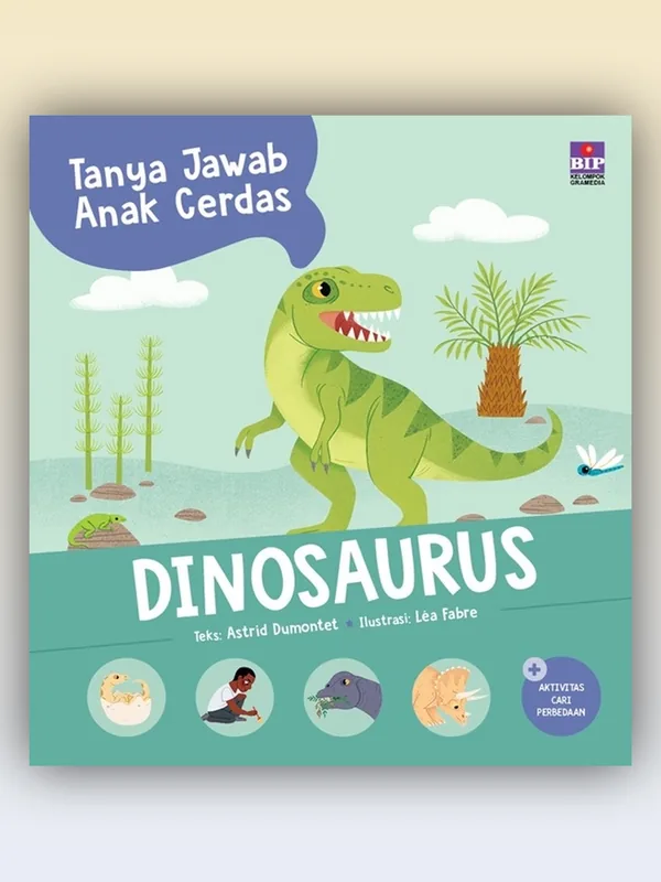 Sampul Tanya Jawab Anak Cerdas Dinosaurus
