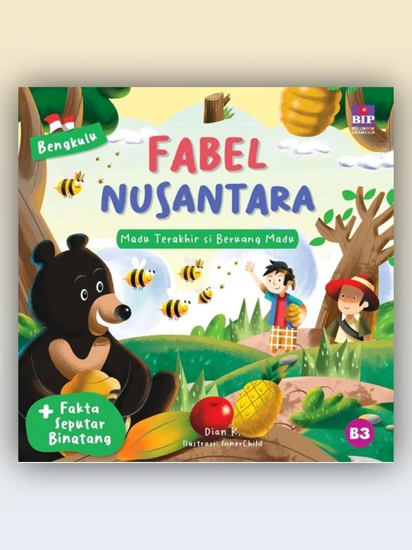 Sampul Seri Fabel Nusantara Bengkulu: Madu Terakhir Si Beruang Madu