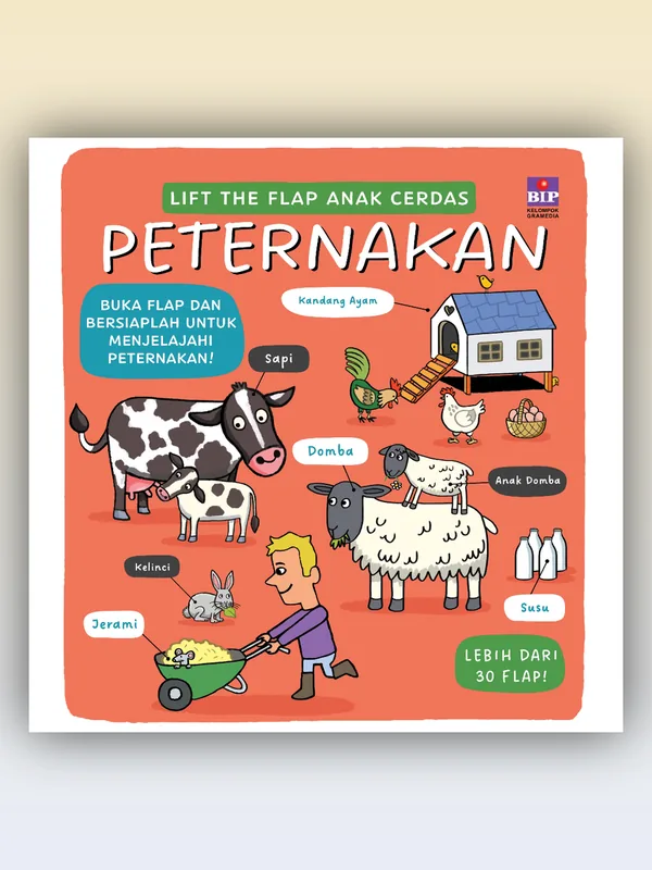 Sampul Lift the Flap Anak Cerdas: Peternakan