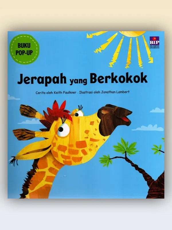 Sampul Buku Pop-Up: Jerapah yang Berkokok