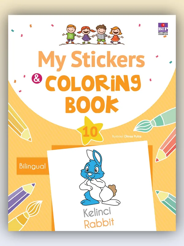 Sampul My Stickers and Coloring Book 10
