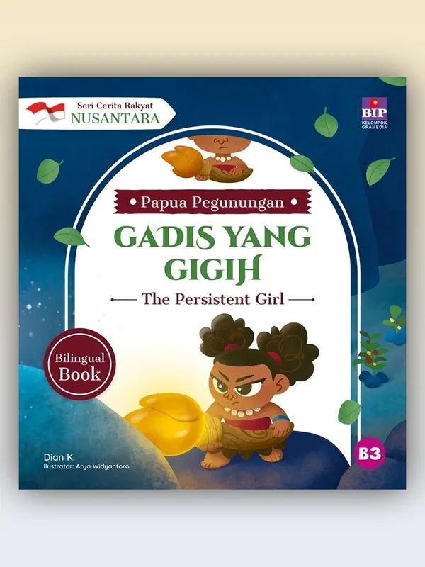 Sampul Seri Cerita Rakyat Nusantara Papua Pegunungan: Gadis yang Gigih