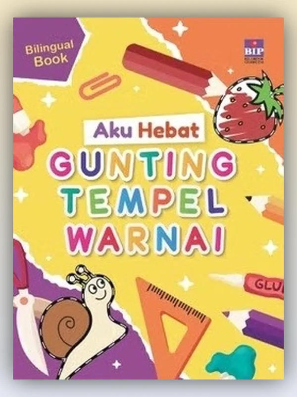 Sampul Aku Hebat Gunting, Tempel, Warnai