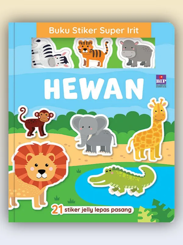 Sampul Buku Stiker Super Irit: Hewan