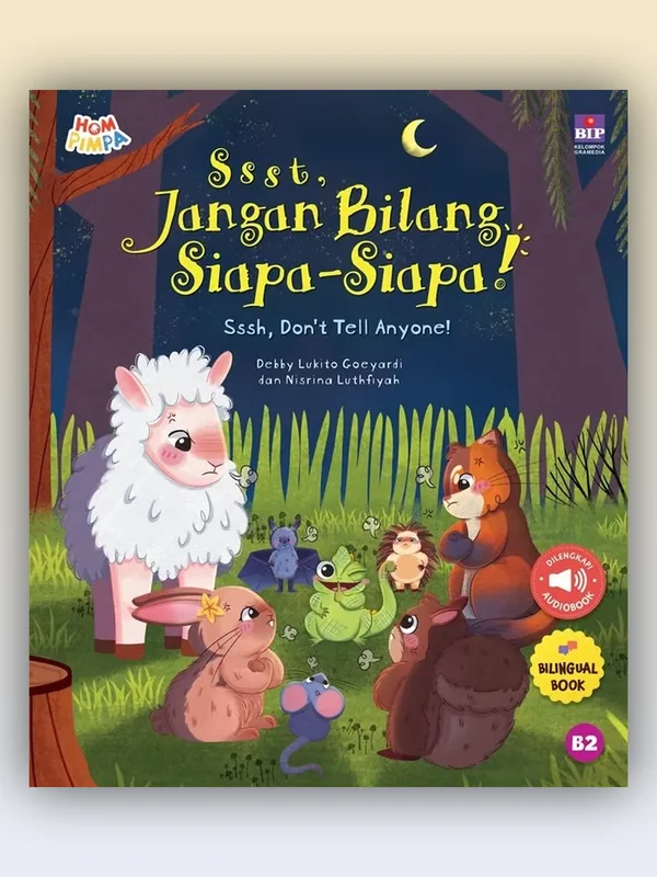 Sampul Ssst, Jangan Bilang Siapa-Siapa! (Sssh, Don't Tell Anyone!)