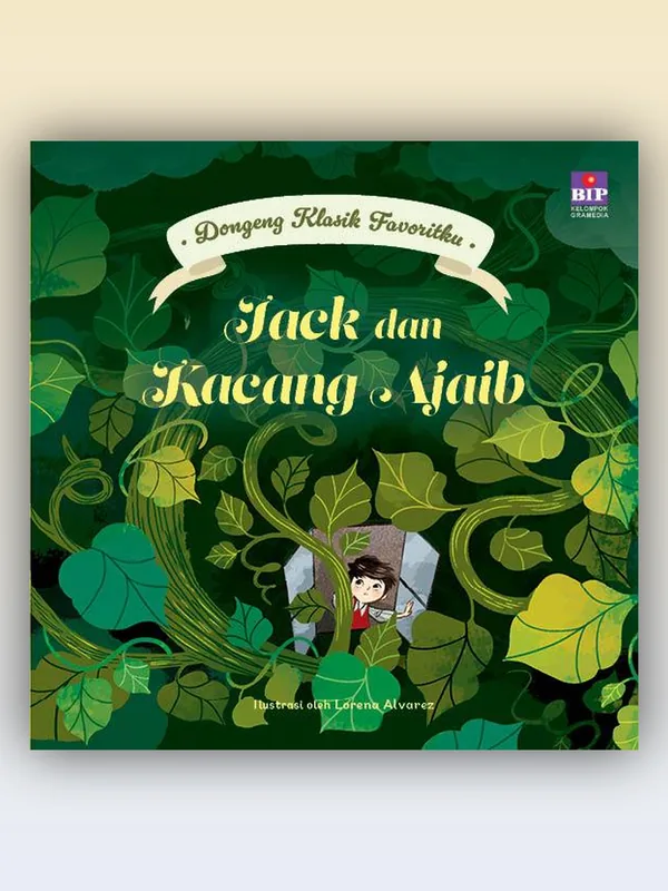Sampul Dongeng Klasik Favoritku: Jack dan Kacang Ajaib