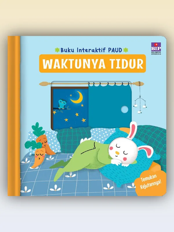 Sampul Buku Interaktif PAUD: Waktunya Tidur
