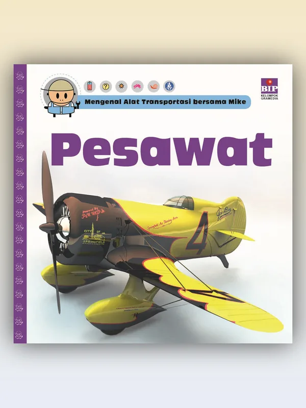 Sampul Mengenal Alat Transportasi Bersama Mike: Pesawat