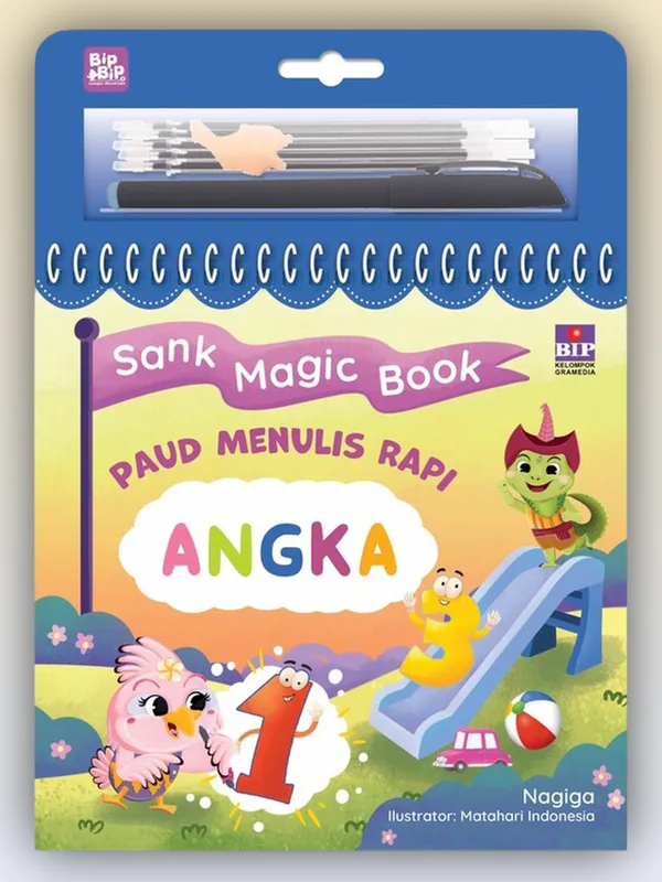 Sampul Sank Magic Book: PAUD Menulis Rapi Angka