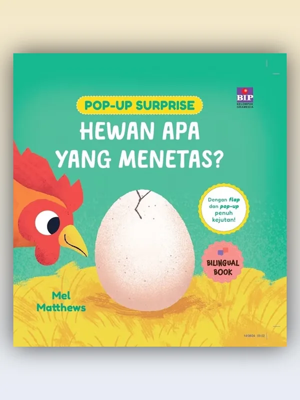 Sampul Pop-Up Surprise Hewan Apa yang Menetas?