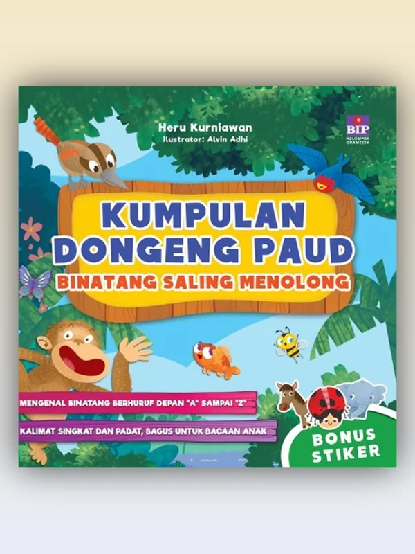 Sampul Kumpulan Dongeng PAUD Binatang Saling Menolong
