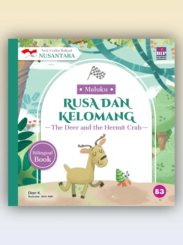 Sampul Seri Cerita Rakyat Nusantara Maluku: Rusa dan Kelomang