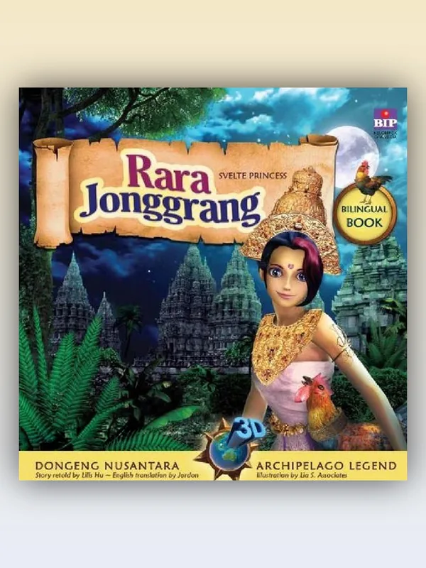 Sampul Seri Dongeng 3D Nusantara: Rara Jonggrang