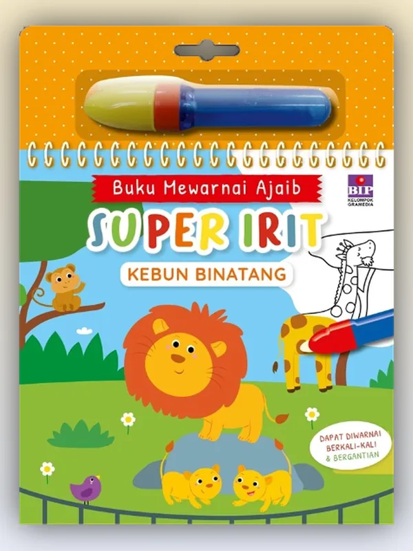 Sampul Buku Mewarnai Ajaib Super Irit: Alam Liar