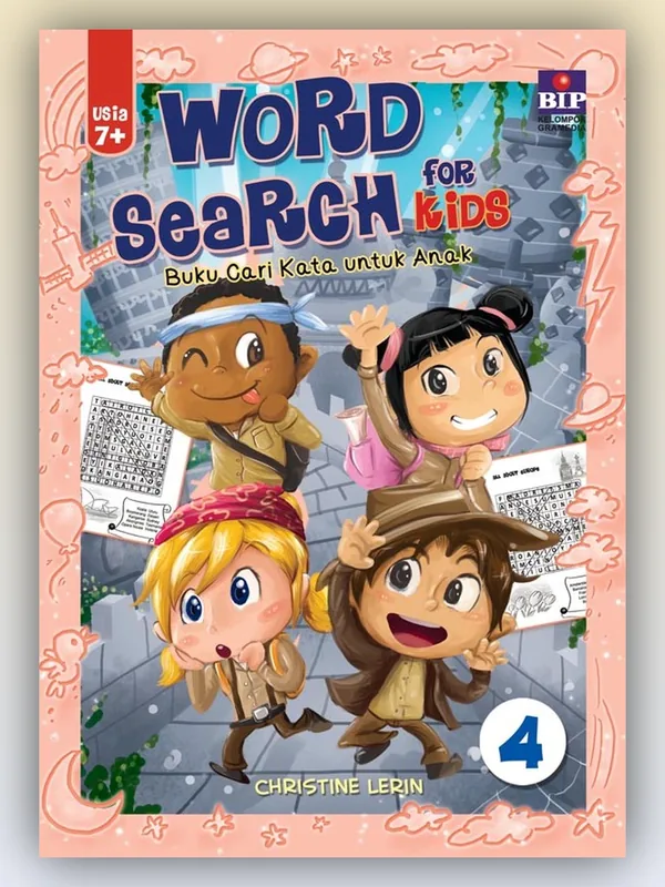 Sampul Word Search for Kids 4: Buku Cari Kata Untuk Anak