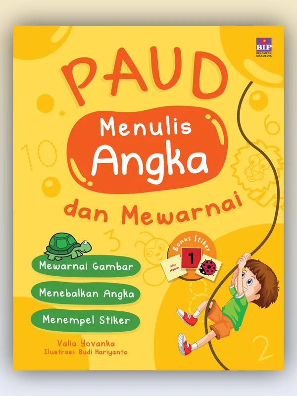 Sampul PAUD Menulis Angka dan Mewarnai (Edisi 2024)