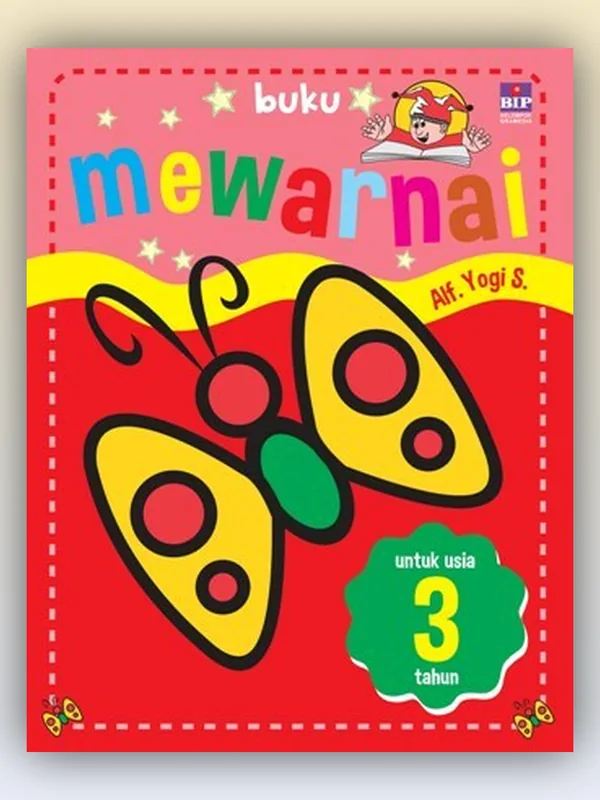 Sampul Buku Mewarnai untuk Usia 3 Tahun