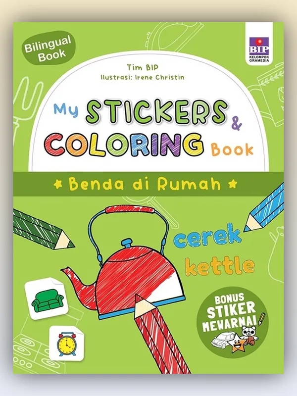 Sampul My Stickers and Coloring Book 4