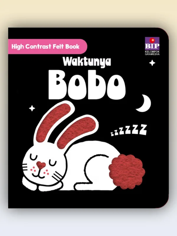 Sampul High Contrast Felt Book: Waktunya Bobo