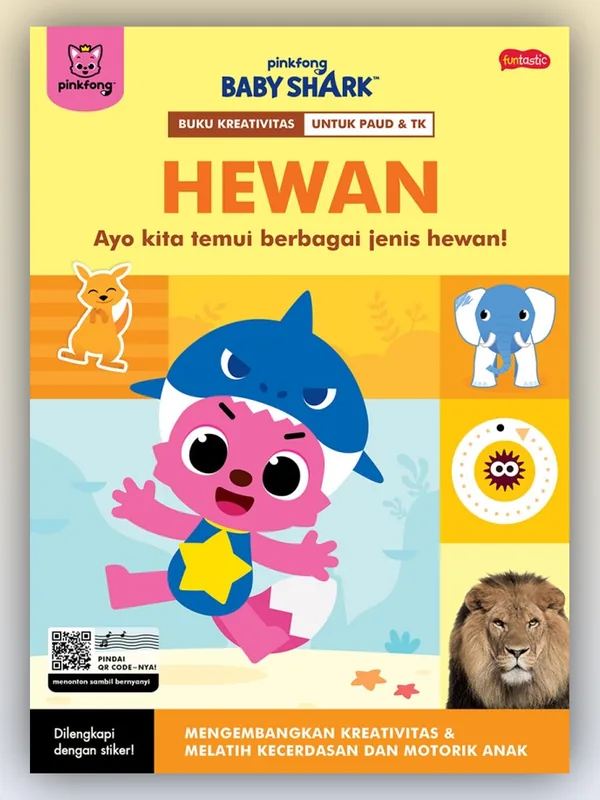 Sampul Pinkfong Baby Shark - Buku Kreativitas Hewan