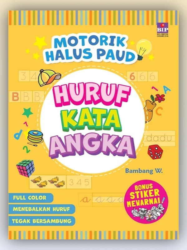 Sampul Motorik Halus PAUD Huruf-Kata-Angka