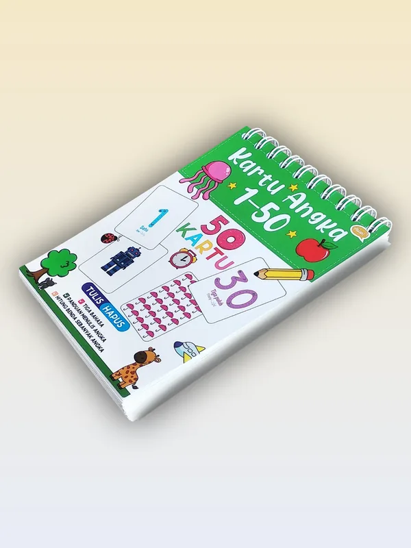 Sampul Kartu Angka 1-50