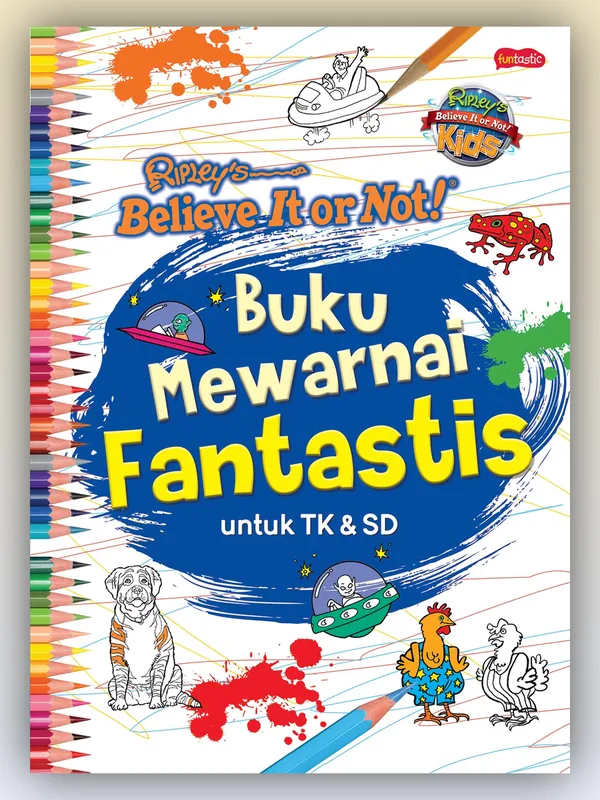 Sampul Ripley’s Believe It or Not! Kids – Buku Mewarnai Fantastis
