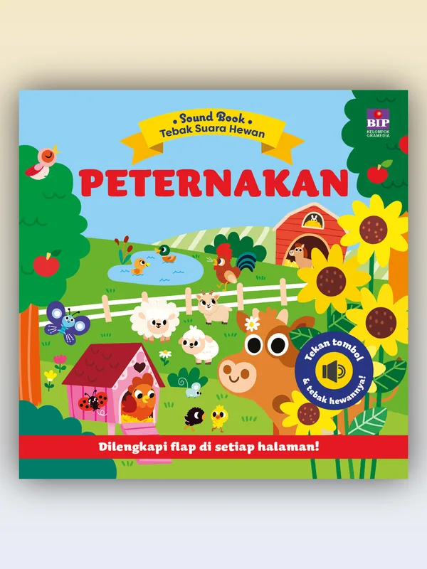 Sampul Sound Book Tebak Suara Hewan: Peternakan