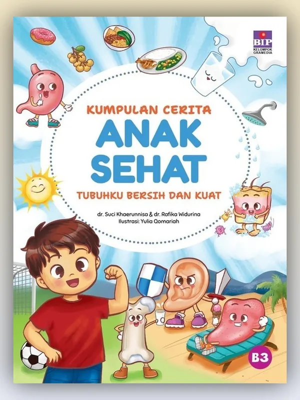 Sampul Kumpulan Cerita Anak Sehat: Tubuhku Bersih dan Kuat