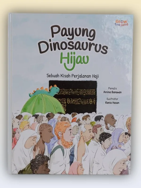 Sampul Payung Dinosaurus Hijau