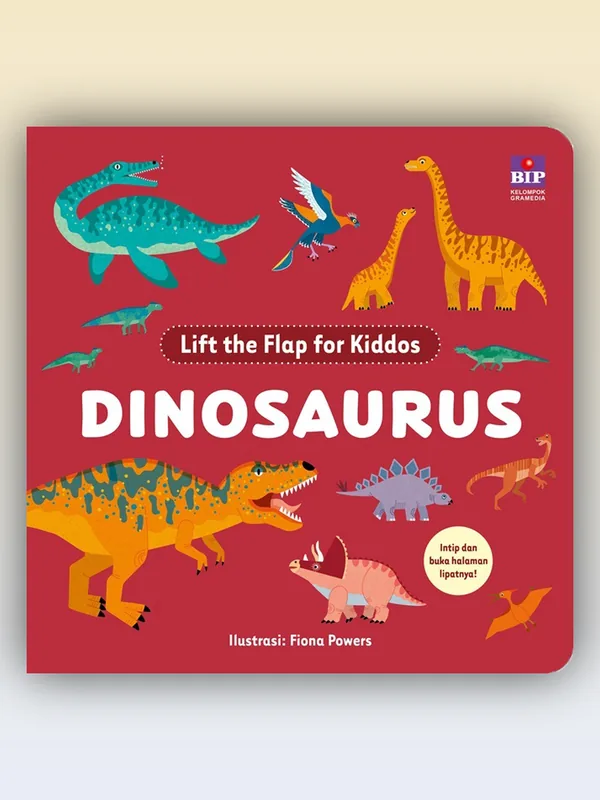 Sampul Lift the Flap for Kiddos: Dinosaurus
