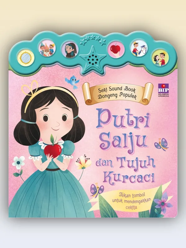 Sampul Seri Sound Book Dongeng Populer: Putri Salju dan Tujuh Kurcaci