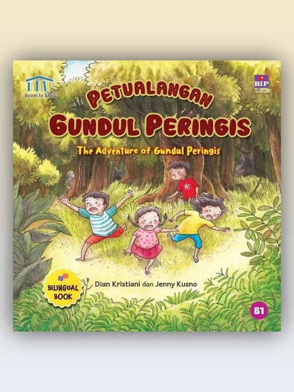 Sampul Petualangan Gundul Peringis (The Adventure of Gundul Peringis) Room to Read