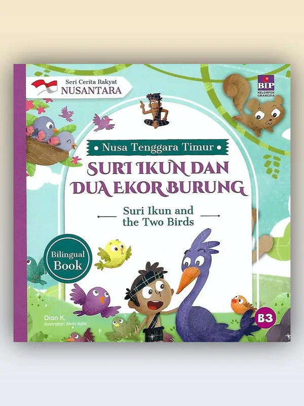 Sampul Seri Cerita Rakyat Nusantara NTT: Suri Ikun dan Dua Ekor Burung