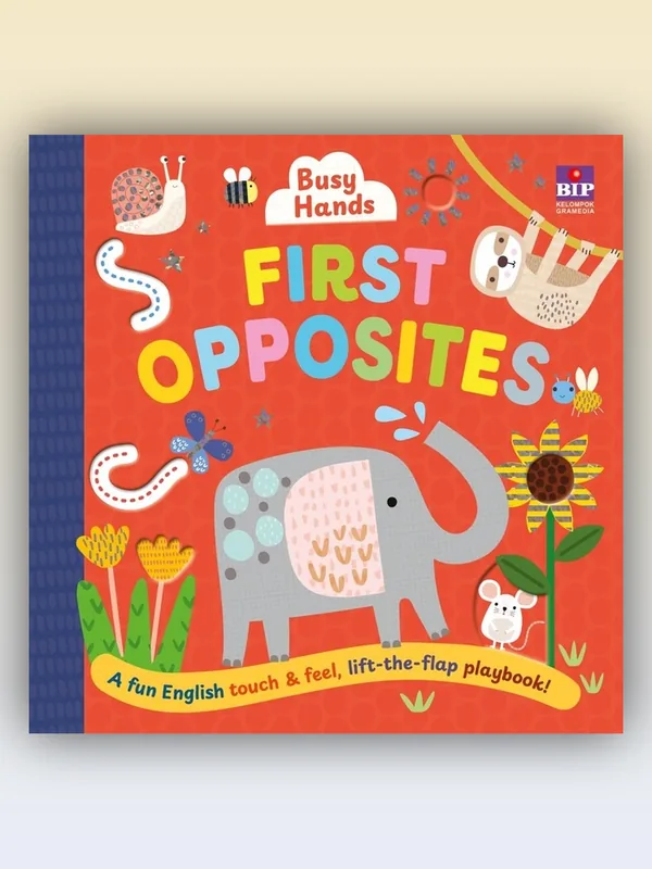 Sampul Busy Hands: First Opposites
