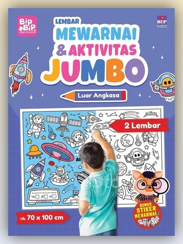 Sampul Lembar Mewarnai & Aktivitas Jumbo: Luar Angkasa