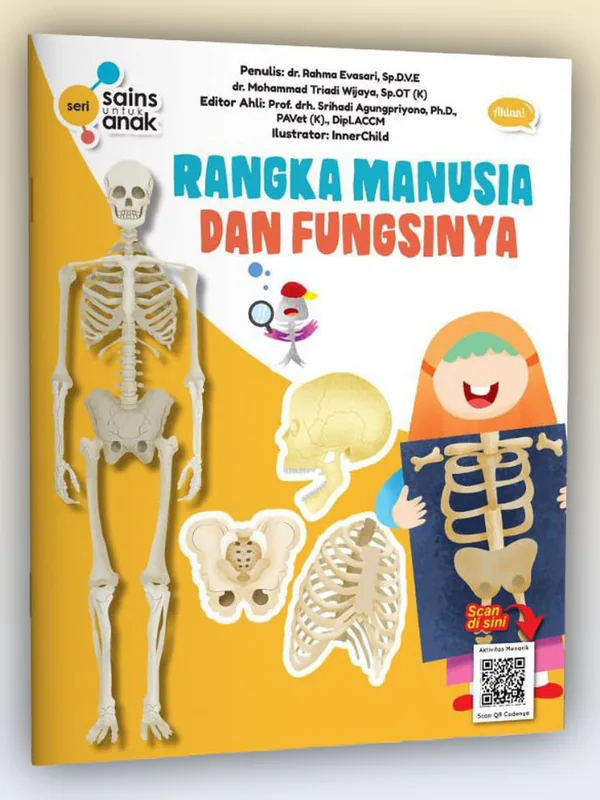 Sampul Seri Sains Anak: Rangka Manusia dan Fungsinya