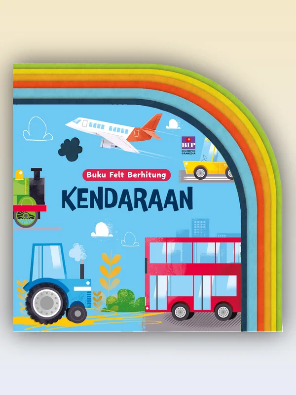 Sampul Buku Felt Berhitung: Kendaraan