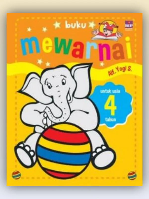Sampul Buku Mewarnai untuk Usia 4 Tahun