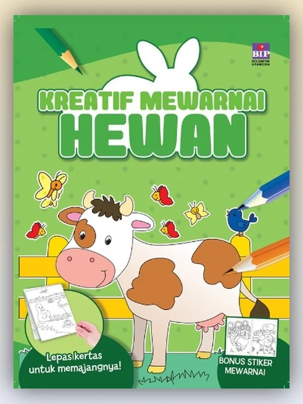 Sampul Kreatif Mewarnai Hewan
