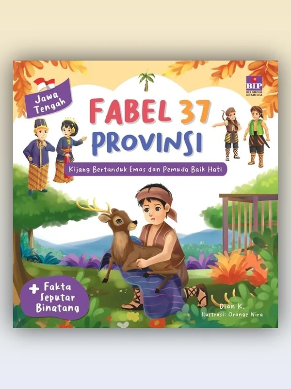 Sampul Fabel 37 Provinsi-Jawa Tengah: Kijang Bertanduk Emas