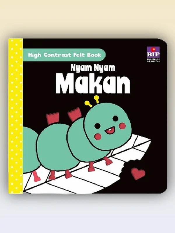 Sampul High Contrast Felt Book: Nyam Nyam Makan