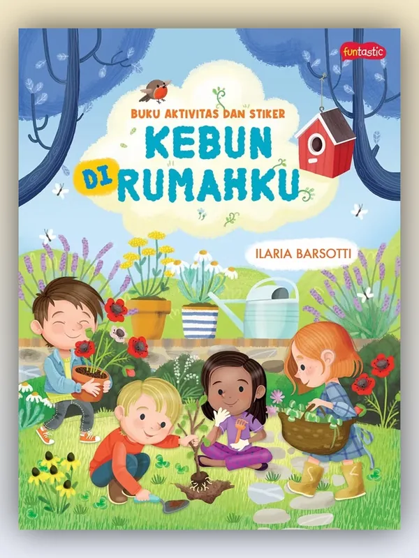 Sampul Buku Aktivitas dan Stiker: Kebun di Rumahku