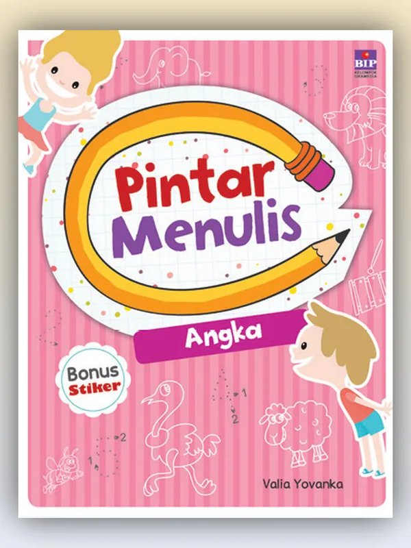 Sampul Pintar Menulis Angka (Bonus Stiker)